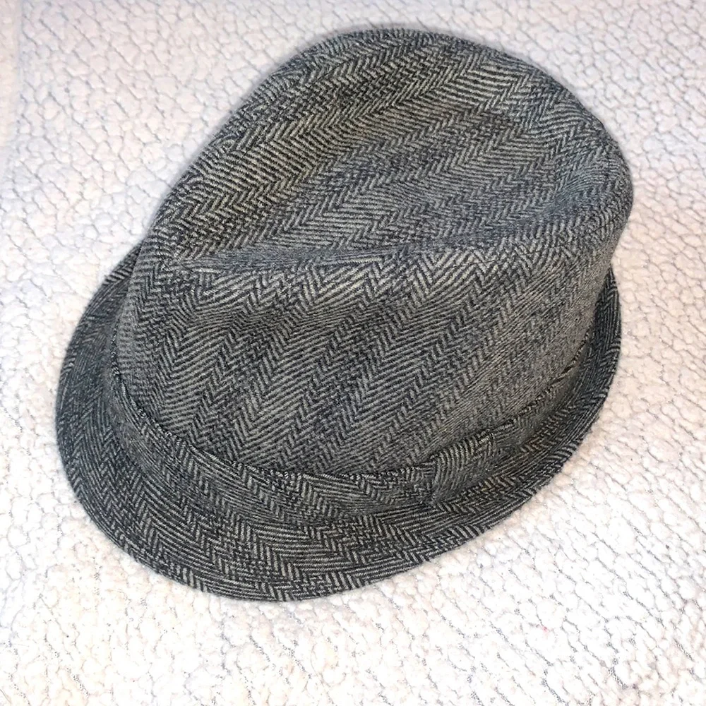 Chevron Pattern Wool Trilby/Fedora